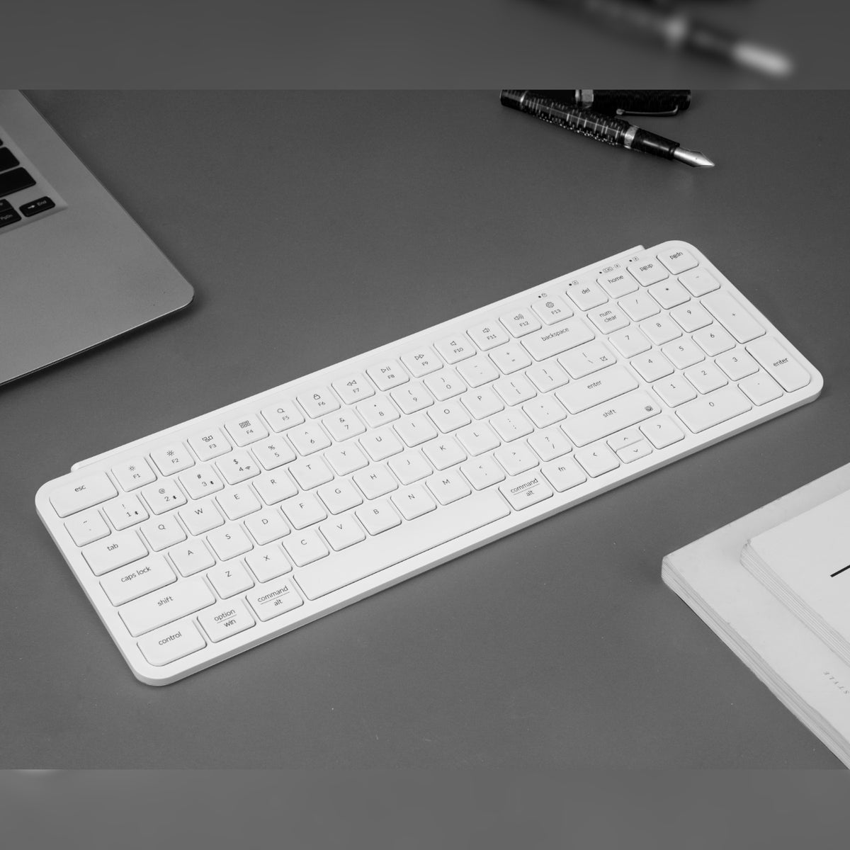 Keychron B2 Pro Ultra-Slim Wireless Keyboard - Ivory White - New - Mac Shack