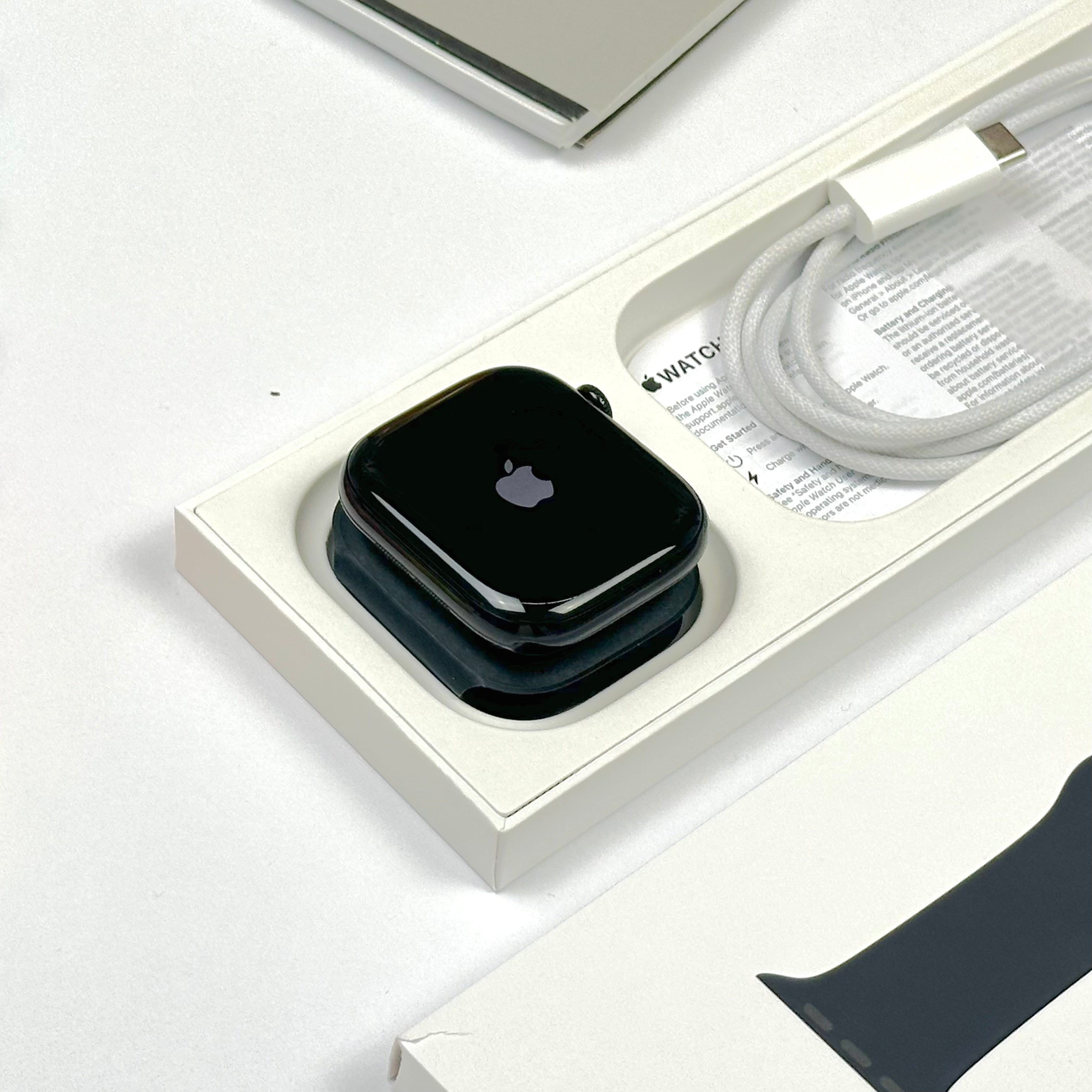 2024 Apple Watch Series 10 (46mm, Jet Black Aluminium with Black Sports Band, GPS) - Pre Owned / Apple Limited Warranty - Mac Shack
