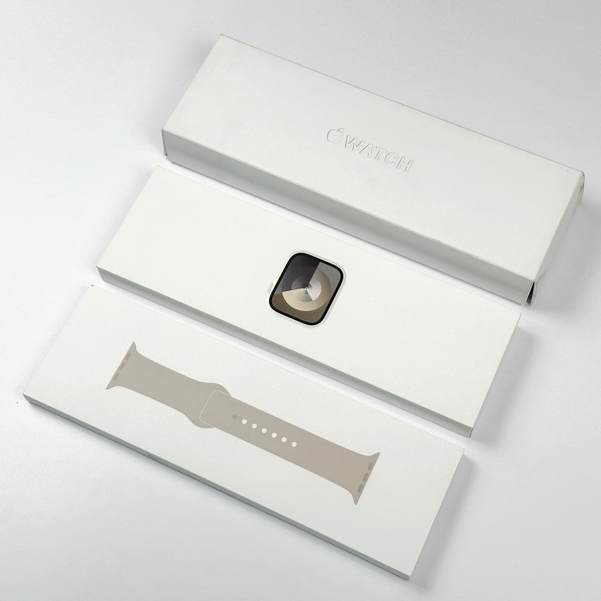 Apple Watch Series 9 (41mm, Starlight Aluminium with Starlight Sports Band, GPS) - Pre Owned / 3 Month Warranty - Mac Shack