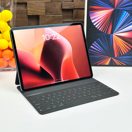 Combo Deal 2021 12.9-inch Apple iPad Pro 5th Gen M1 (256GB, Wifi, Space Gray) + Apple Smart Keyboard Folio - Pre Owned / 3 Month Warranty - Mac Shack
