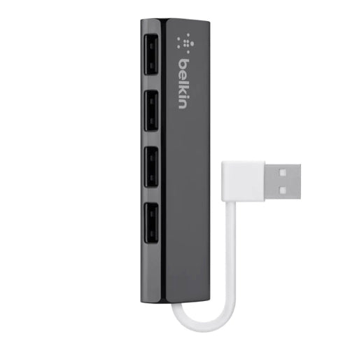 Belkin Ultra Slim 4 Port USB Travel Hub (Black) - Mac Shack