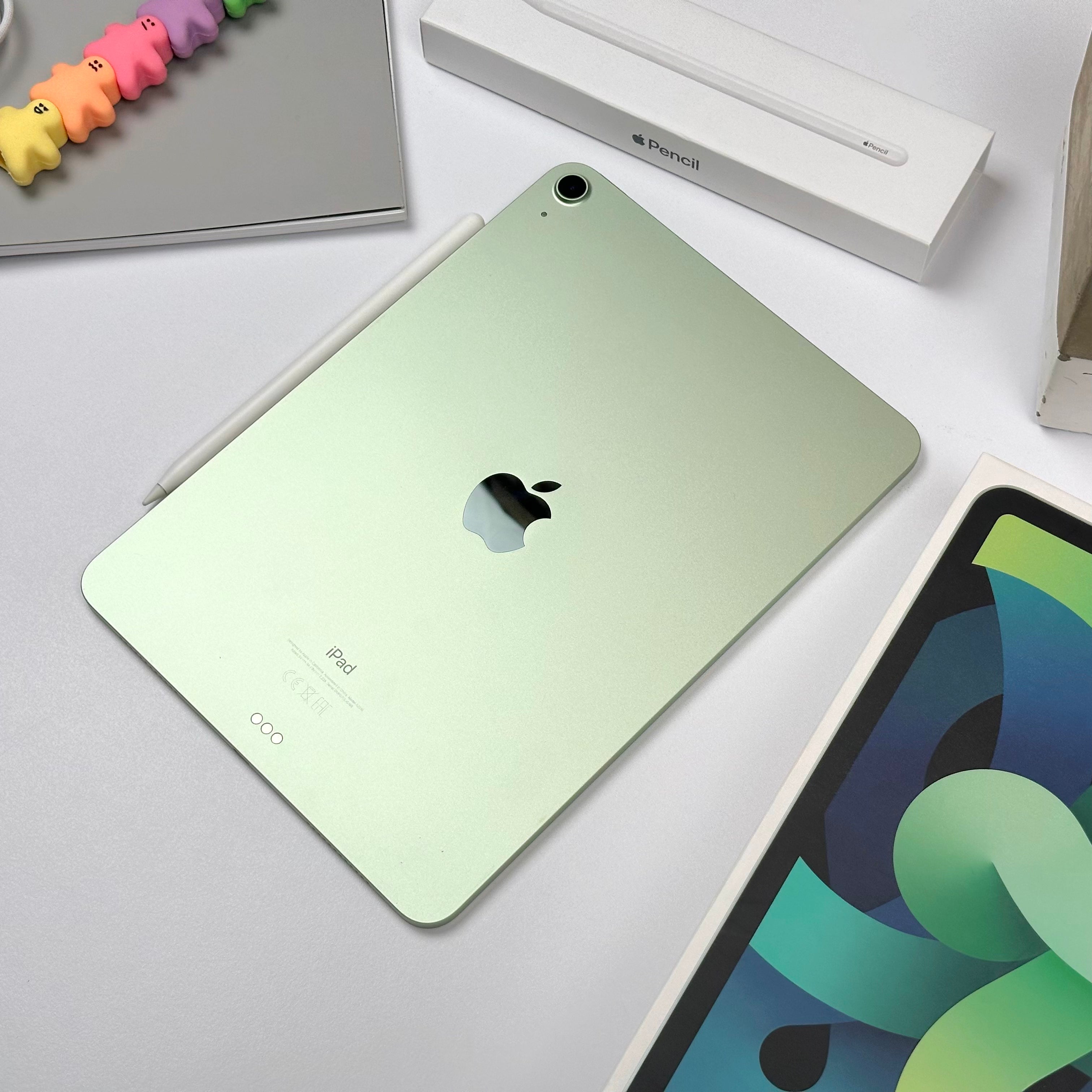 Combo Deal 2020 10.9-Inch Apple iPad Air 4th Gen (64GB, Wifi, Green) + Apple Pencil 2nd Generation - Pre Owned / 3 Month Warranty - Mac Shack