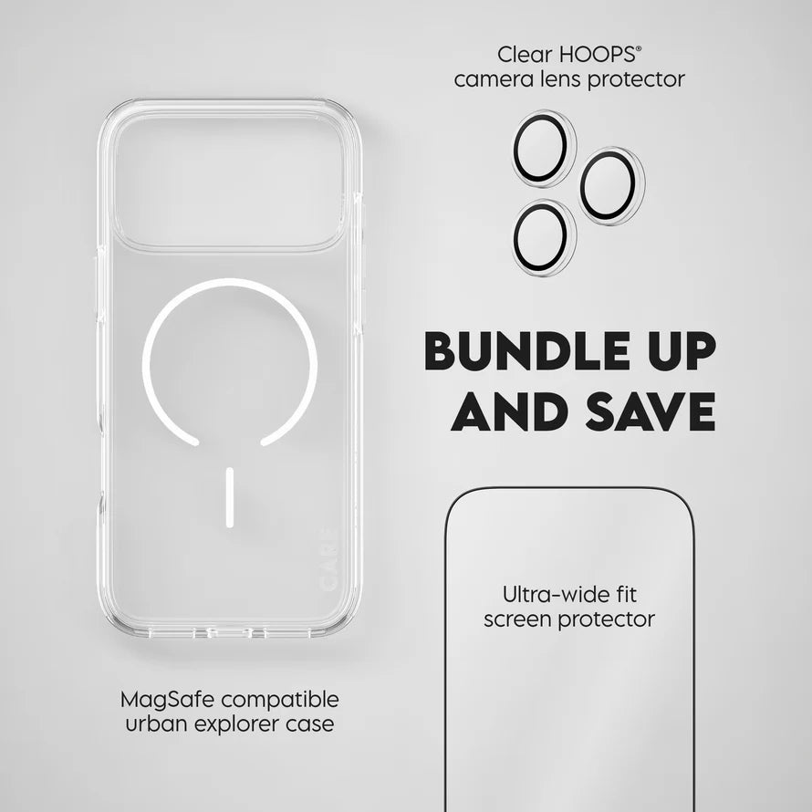 CARE by PanzerGlass® 3-in-1 Flagship Explorer Bundle w. Easy Aligner for iPhone 18 Pro