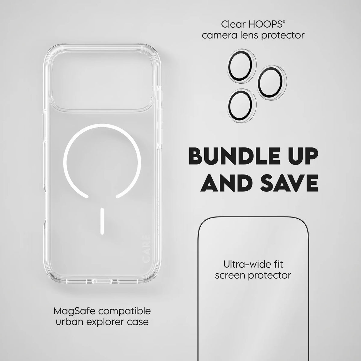 CARE by PanzerGlass 3-in-1 Flagship Explorer Bundle w. Easy Aligner for iPhone 18 Pro Max, view 4