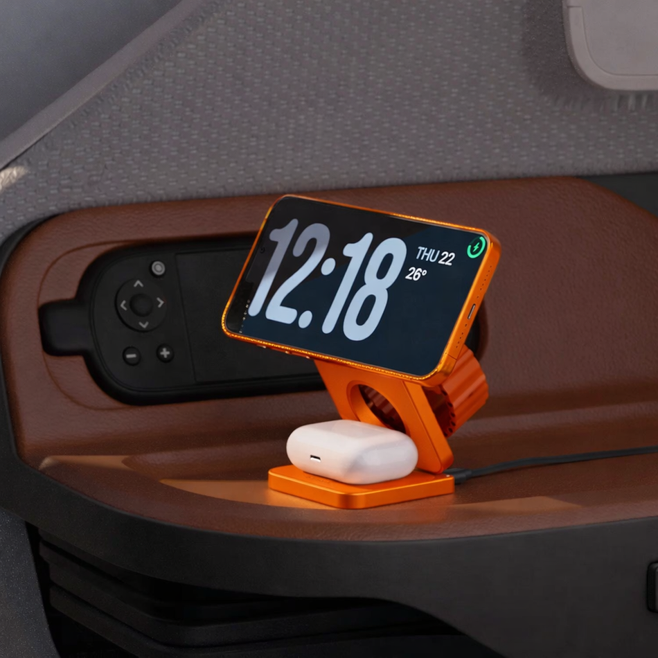 Adam Elements Mag 3 Ultra - Qi2 3-in-1 Foldable Charging Station - Orange