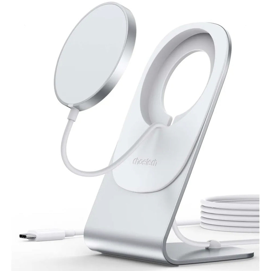 Choetech MagSafe Fast Wireless Charger Stand Holder for iPhone with MagSafe - White