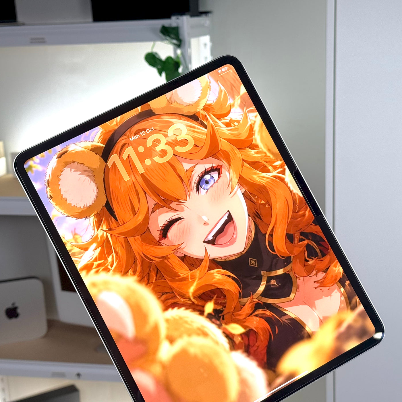 Pre-owned iPad Pro 13-inch M5 Silver, front angle view of the display - Mac Shack