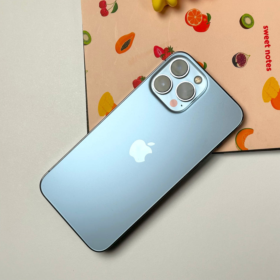 Apple iPhone 13 Pro Max (128GB, Sierra Blue) - Pre Owned / 12 Month Limited Warranty - Mac Shack