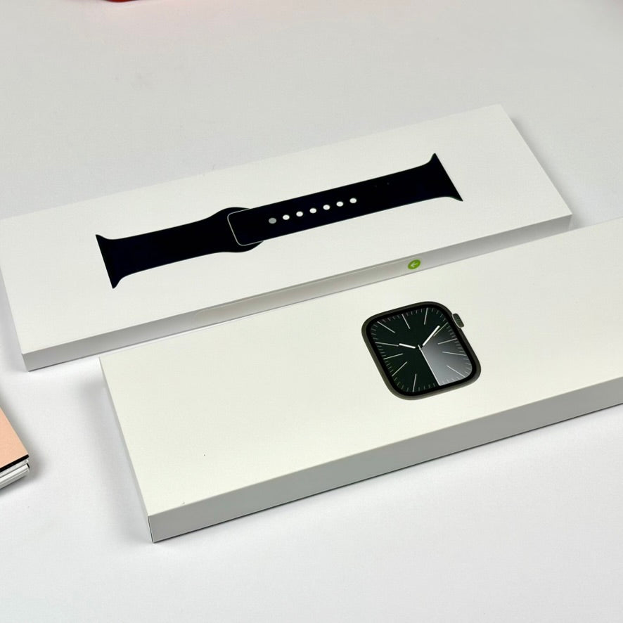 Apple Watch Series 9 (45mm, Graphite Stainless Steel with Midnight Sports Band, GPS & Cellular) - Pre Owned / 3 Month Warranty - Mac Shack