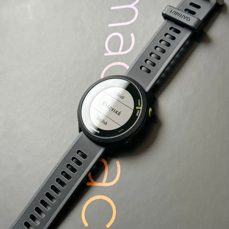 Garmin Forerunner 55 (42mm, Black with Black Silicone Band) - Pre Owned / 3 Month Warranty - Mac Shack