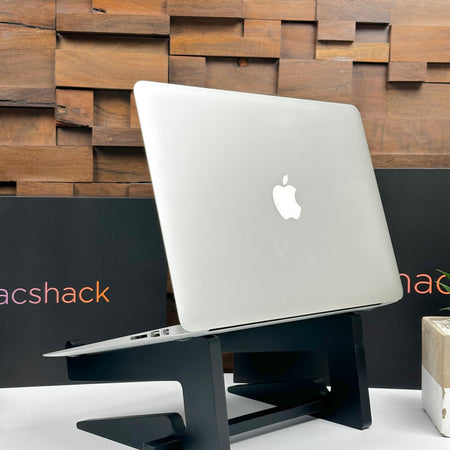 2017 Apple MacBook Air 13-inch in Silver - top lid with the glowing Apple logo