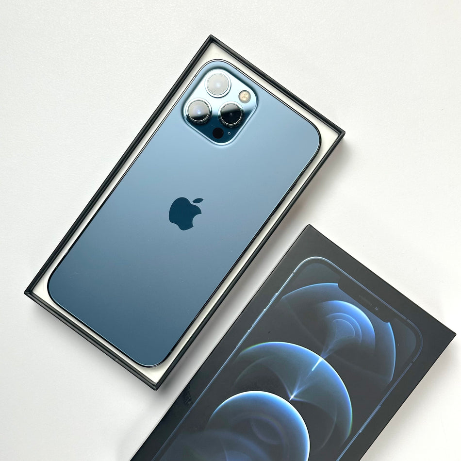 Apple iPhone 12 Pro Max (256GB, Pacific Blue) - Pre Owned / 3 Month Warranty