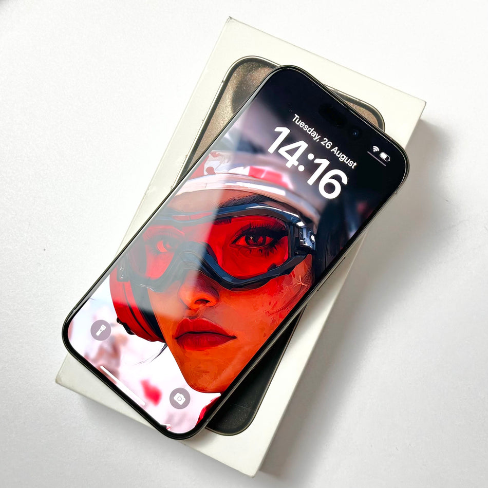 Apple iPhone 15 Pro (128GB, Natural Titanium, E-SIM ONLY) - Pre Owned / 3 Month Warranty