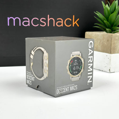 Garmin Descent Mk2S (43mm, Light Gold with Light Sand Silicone Band) - Pre Owned / 3 Month Warranty - Mac Shack