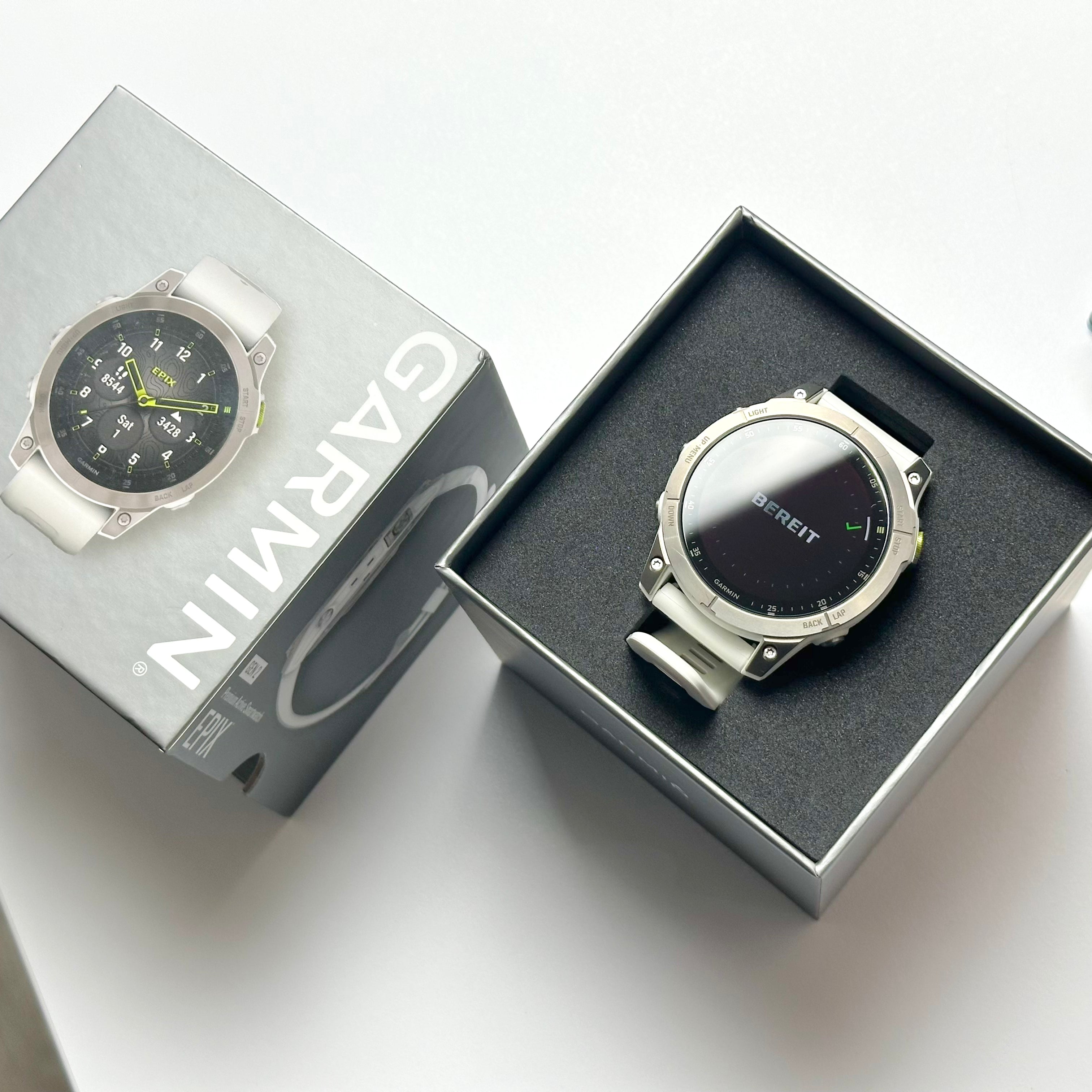 Garmin epix™ Gen 2 Sapphire (47mm, White Titanium with Carerra White Silicone Band) - Pre Owned / 3 Month Warranty - Mac Shack