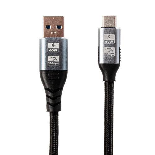 Gizzu 1m 60W 10Gbps USB to Type-C Charging Cable