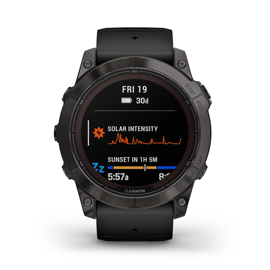 Garmin fēnix® 7X Pro Sapphire Solar 51mm - Carbon Gray DLC Titanium with Black Band