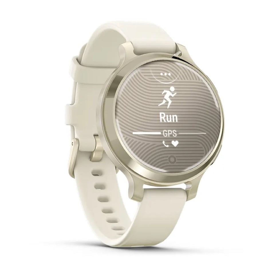 Garmin Lily® 2 Active - Lunar Gold with Bone Silicone Band