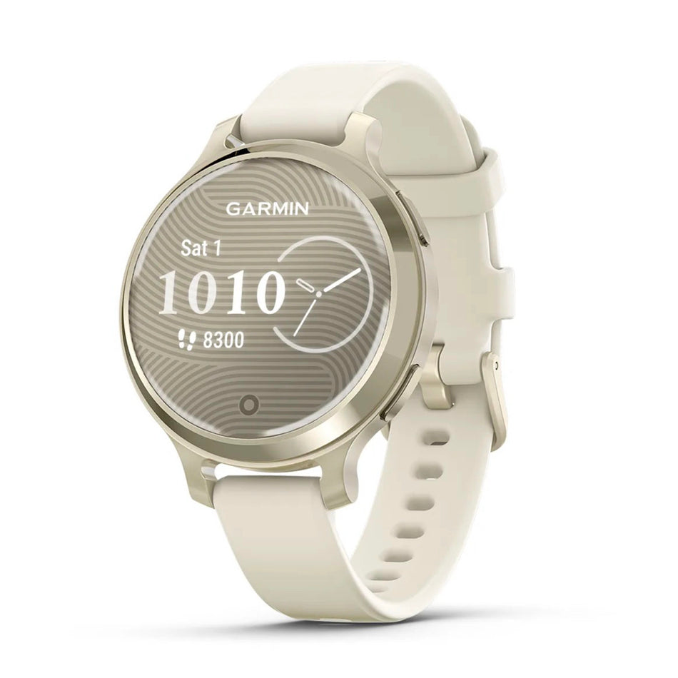 Garmin Lily® 2 Active - Lunar Gold with Bone Silicone Band