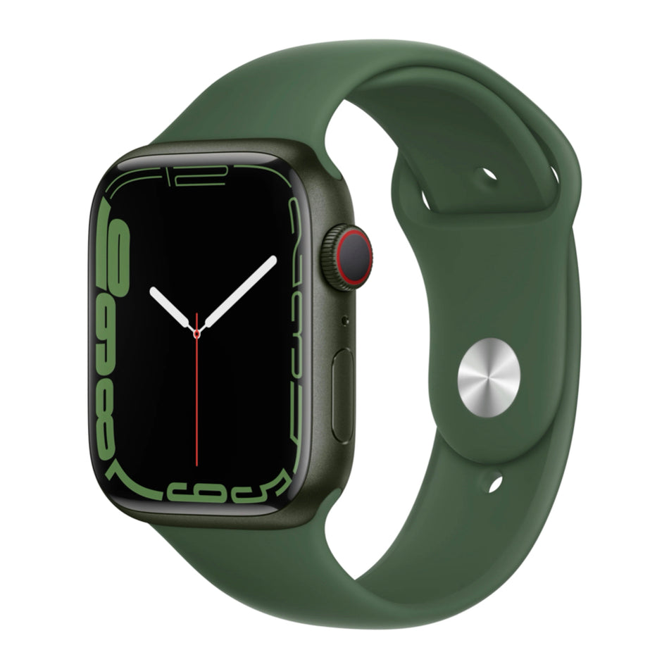 Apple Watch Series 7 (41mm, Green Aluminium with Clover Sports Band, GPS & Cellular) - Pre Owned / 3 Month Warranty - Mac Shack