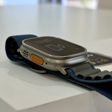 Apple Watch Ultra 2 (49mm, Titanium with Blue Alpine Loop, GPS & Cellular) - Pre Owned / Apple Limited Warranty - Mac Shack