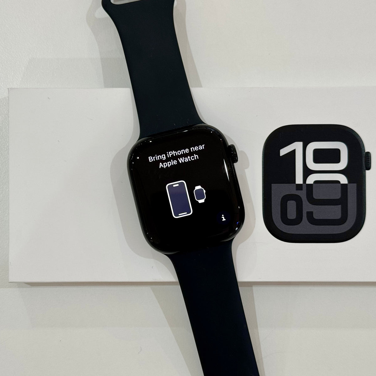 2024 Apple Watch Series 10 (46mm, Jet Black Aluminium with Black Sports Band, GPS) - Pre Owned / Apple Limited Warranty - Mac Shack