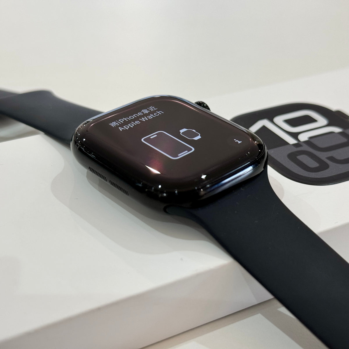 2024 Apple Watch Series 10 (46mm, Jet Black Aluminium with Black Sports Band, GPS) - Pre Owned / Apple Limited Warranty - Mac Shack