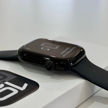2024 Apple Watch Series 10 (46mm, Jet Black Aluminium with Black Sports Band, GPS) - Pre Owned / Apple Limited Warranty - Mac Shack