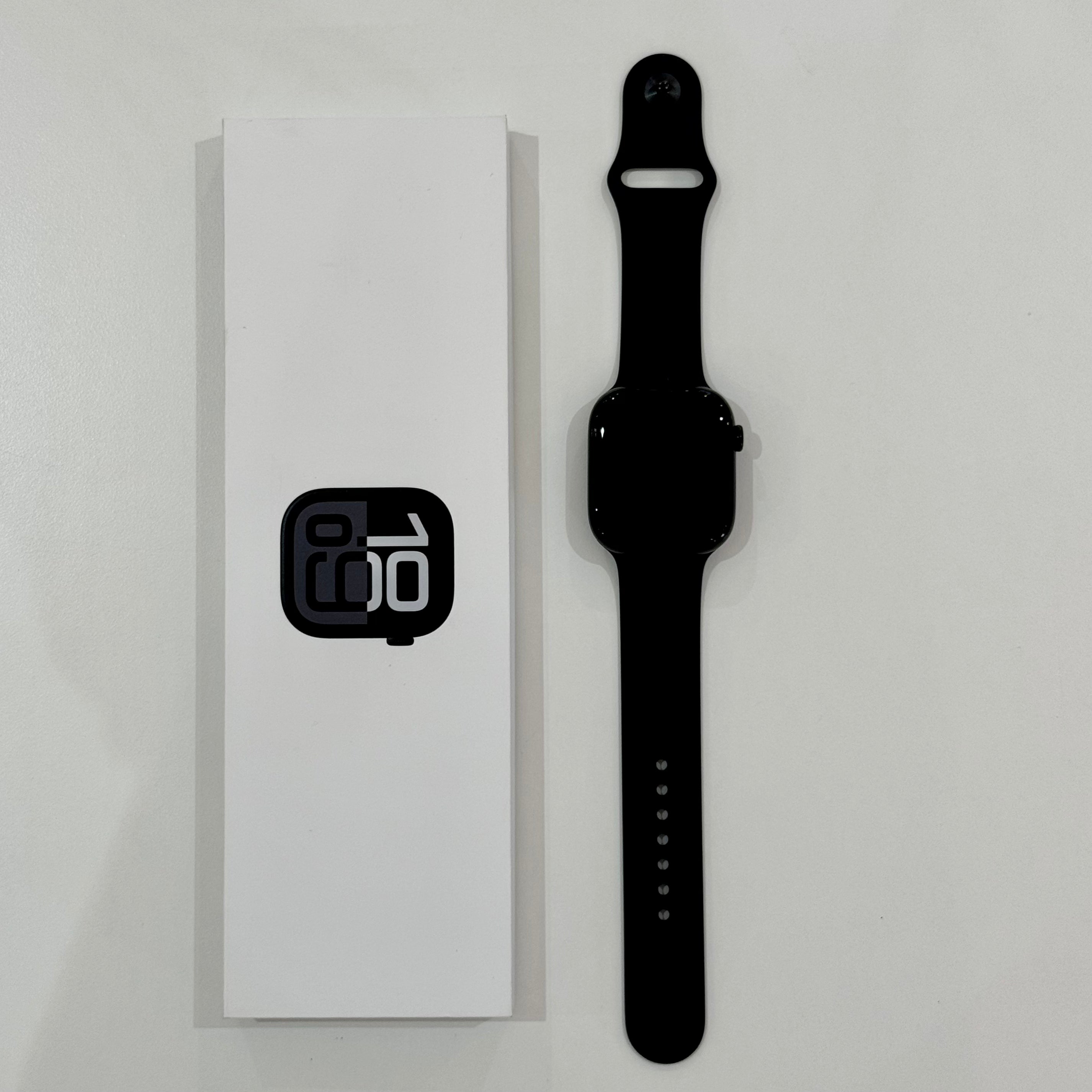 2024 Apple Watch Series 10 (46mm, Jet Black Aluminium with Black Sports Band, GPS) - Pre Owned / Apple Limited Warranty - Mac Shack