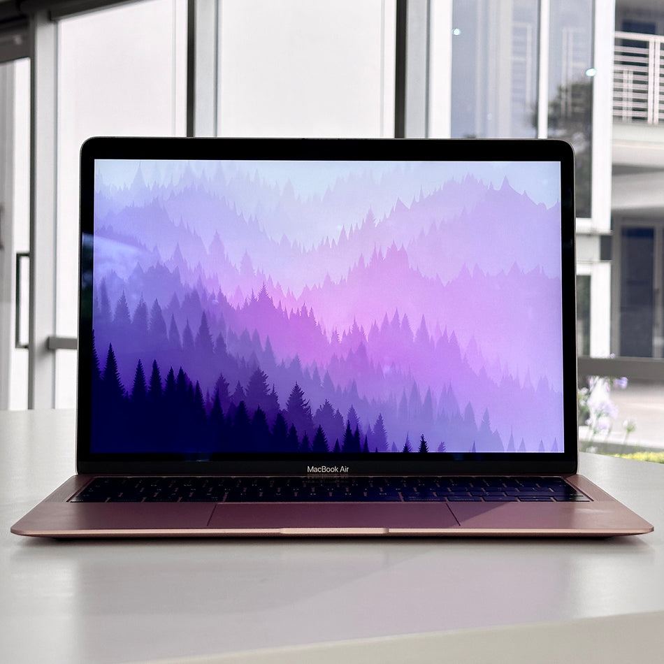 2019 Apple MacBook Air 13-Inch 1.6GHz Dual-Core i5 (Retina, 8GB RAM, 128GB SSD, Gold) - Pre Owned / 3 Month Warranty