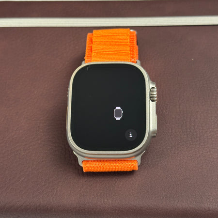 Apple Watch Ultra 1st Gen (49mm, Titanium with Orange Alpine Loop, GPS & Cellular) - Pre Owned / 3 Month Warranty - Mac Shack