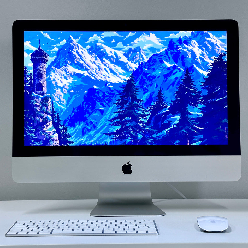 2019 Apple iMac 21-inch 3.6GHz Quad-Core i3 (4K Retina, 8GB RAM, 1TB SSD, Silver) - Pre Owned / 3 Month Warranty