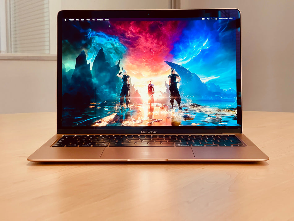 2020 Apple MacBook Air 13-inch M1 8-Core CPU, 7-Core GPU (8GB Unified RAM, 256GB SSD, Gold) -  Pre Owned / 3 Month Warranty - Mac Shack