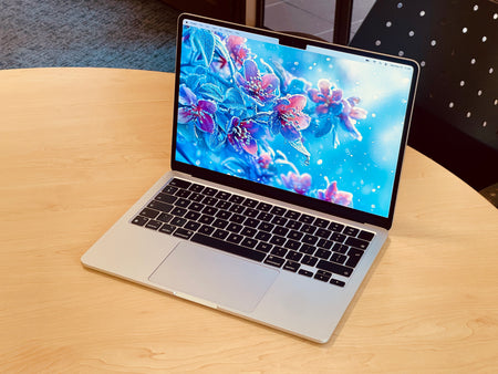2022 Apple MacBook Air 13-inch M2 8-Core CPU, 8-Core GPU (8GB Unified RAM, 256GB SSD, Silver) - Pre Owned / Apple Limited Warranty - Mac Shack