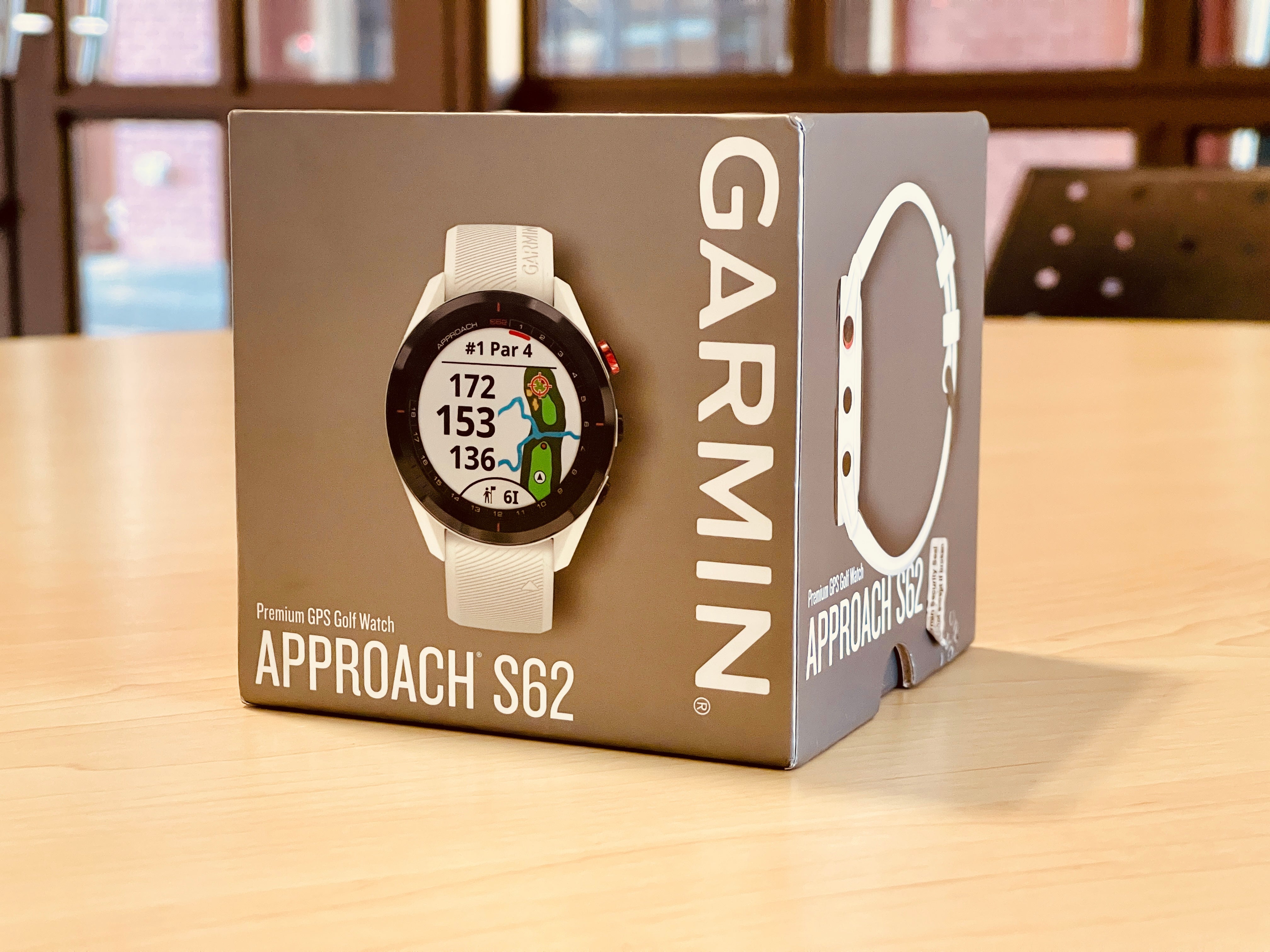 Garmin Approach S62 (Black Ceramic Bezel with White Band) - Pre Owned / 3 Month Warranty - Mac Shack