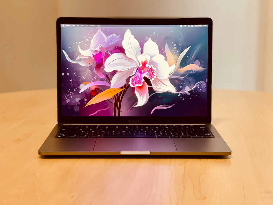 2022 Apple MacBook Pro 13-inch M2 8-Core CPU, 10-Core GPU (Touch Bar, 8GB Unified RAM, 256GB, Space Gray) - Demo / 3 Month Warranty - Mac Shack