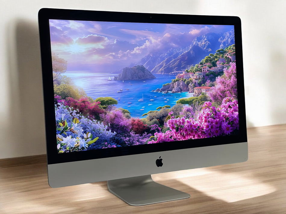 Custom Build Apple iMac 27-inch 4.0GHz Quad-Core i7 (5K Retina, 24GB RAM, 3TB Fusion, Silver) - Pre Owned / 3 Month Warranty