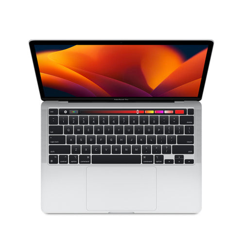 2022 Apple MacBook Pro 13-inch M2 8-Core CPU, 10-Core GPU (Touch Bar, 8GB Unified RAM, 256GB, Silver) - New / 1 Year Warranty - Mac Shack