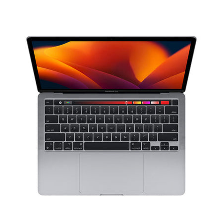 2022 Apple MacBook Pro 13-inch M2 8-Core CPU, 10-Core GPU (Touch Bar, 8GB Unified RAM, 256GB, Space Gray) - New / 1 Year Warranty - Mac Shack