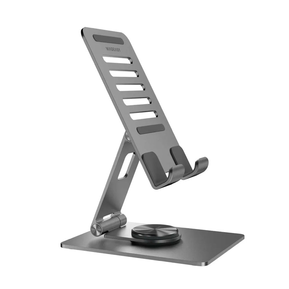 SwitchEasy STAND 360 Rotating Stand for iPhone or iPad - Silver - Mac Shack