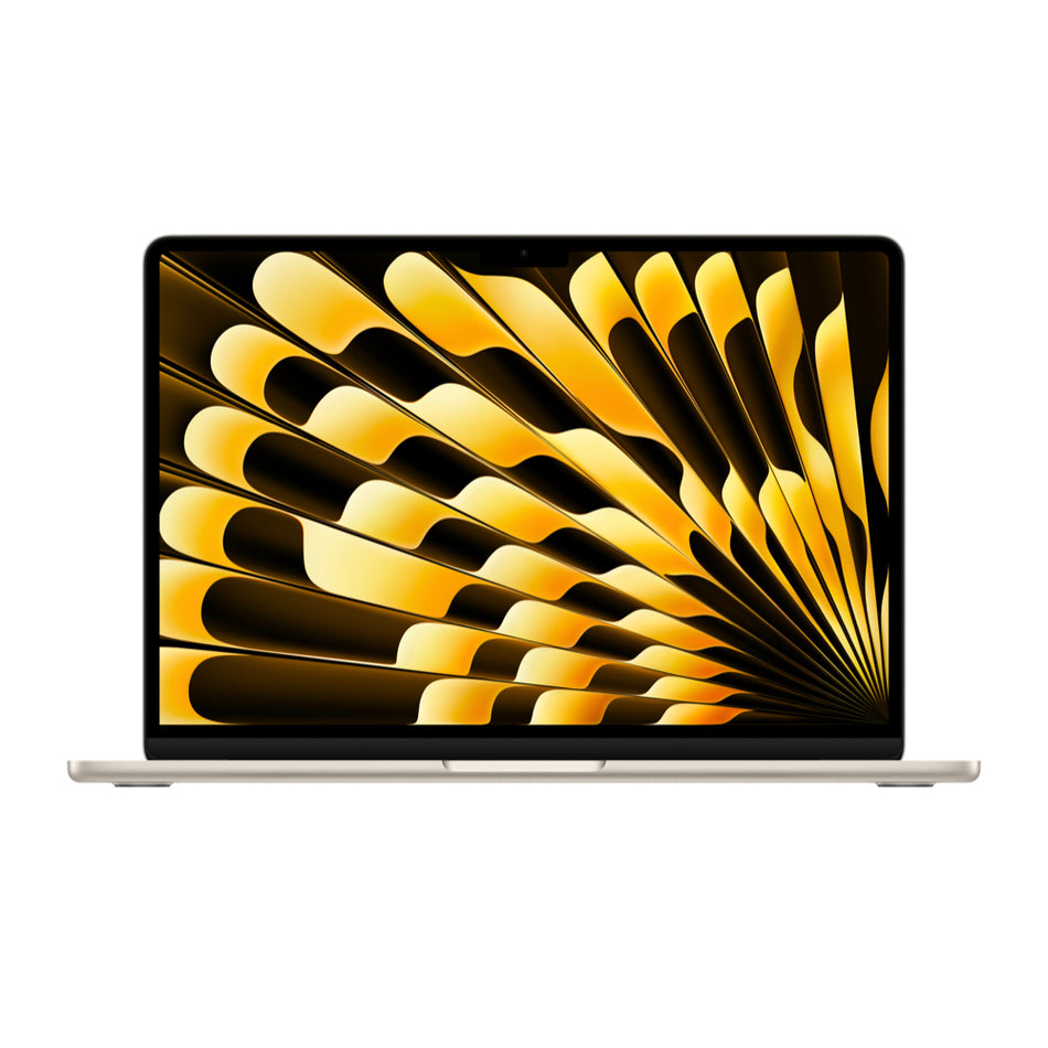 2024 Apple MacBook Air 13-Inch M3 8-Core CPU, 8-Core GPU (8GB Unified RAM, 256GB, Starlight) - New / 1 Year Apple Warranty - Mac Shack