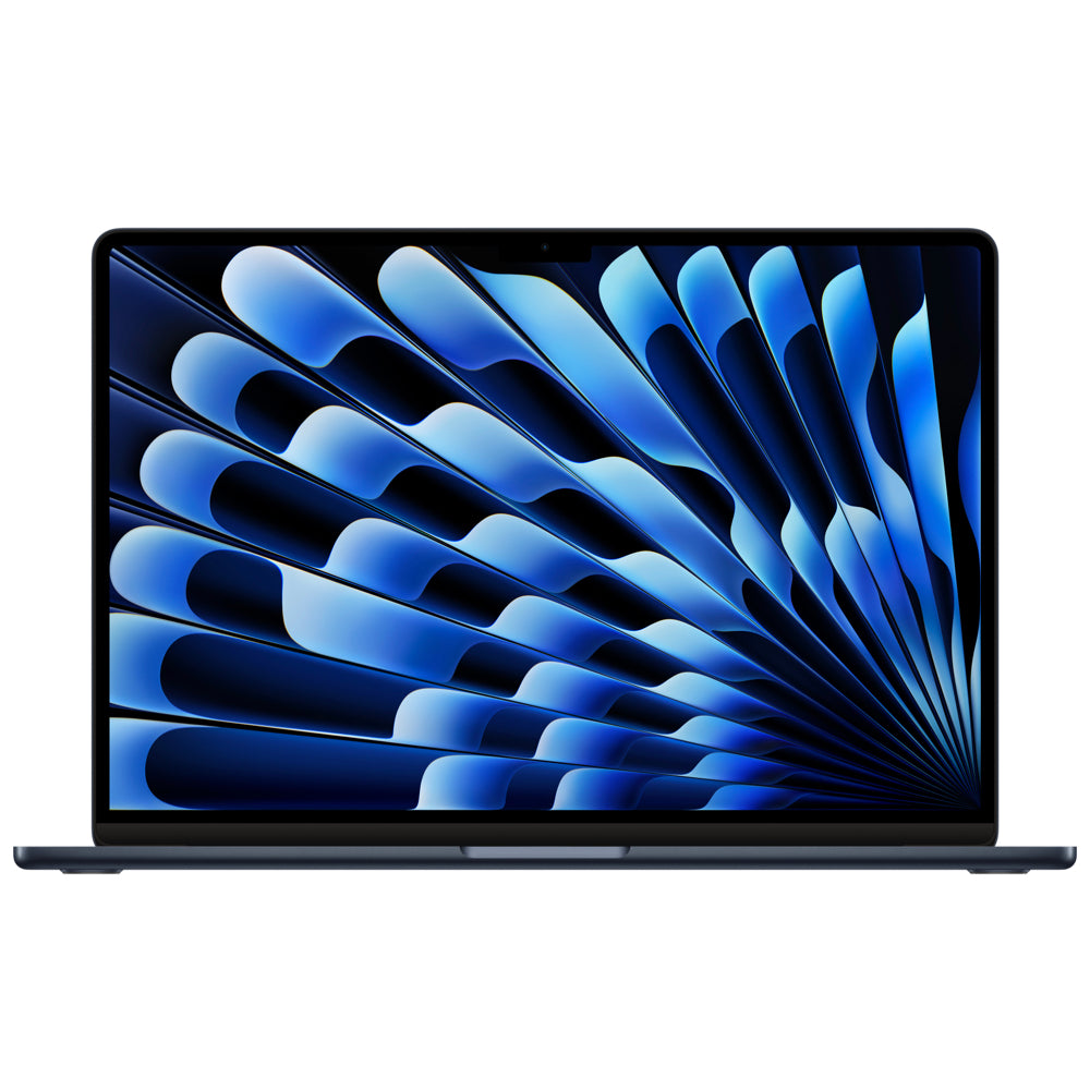 2024 Apple MacBook Air 15-Inch M3 8-Core CPU, 10-Core GPU (16GB Unified RAM, 512GB, Midnight) - New / 1 Year Apple Warranty - Mac Shack