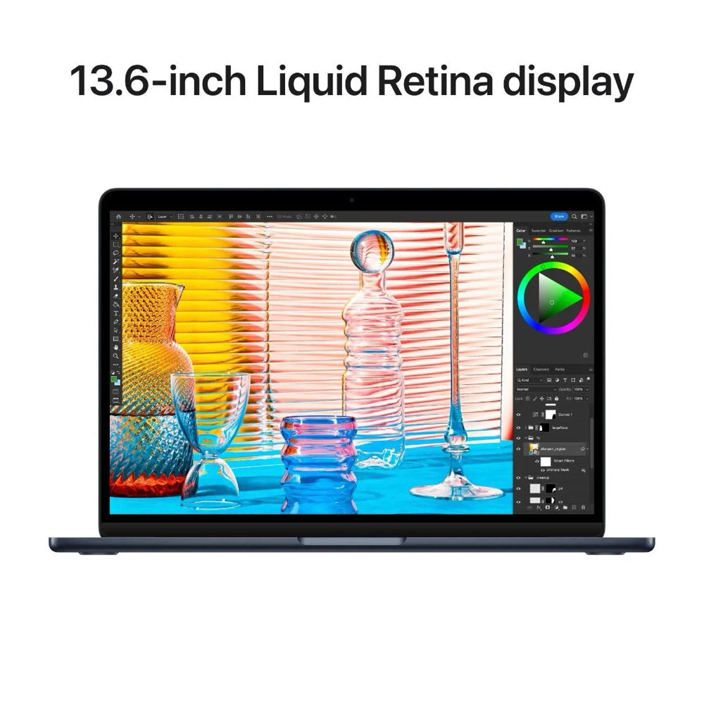 2022 Apple MacBook Air 13-Inch M2 8-Core CPU, 8-Core GPU (8GB Unified RAM, 256GB SSD, Midnight) - New / 1 Year Warranty - Mac Shack