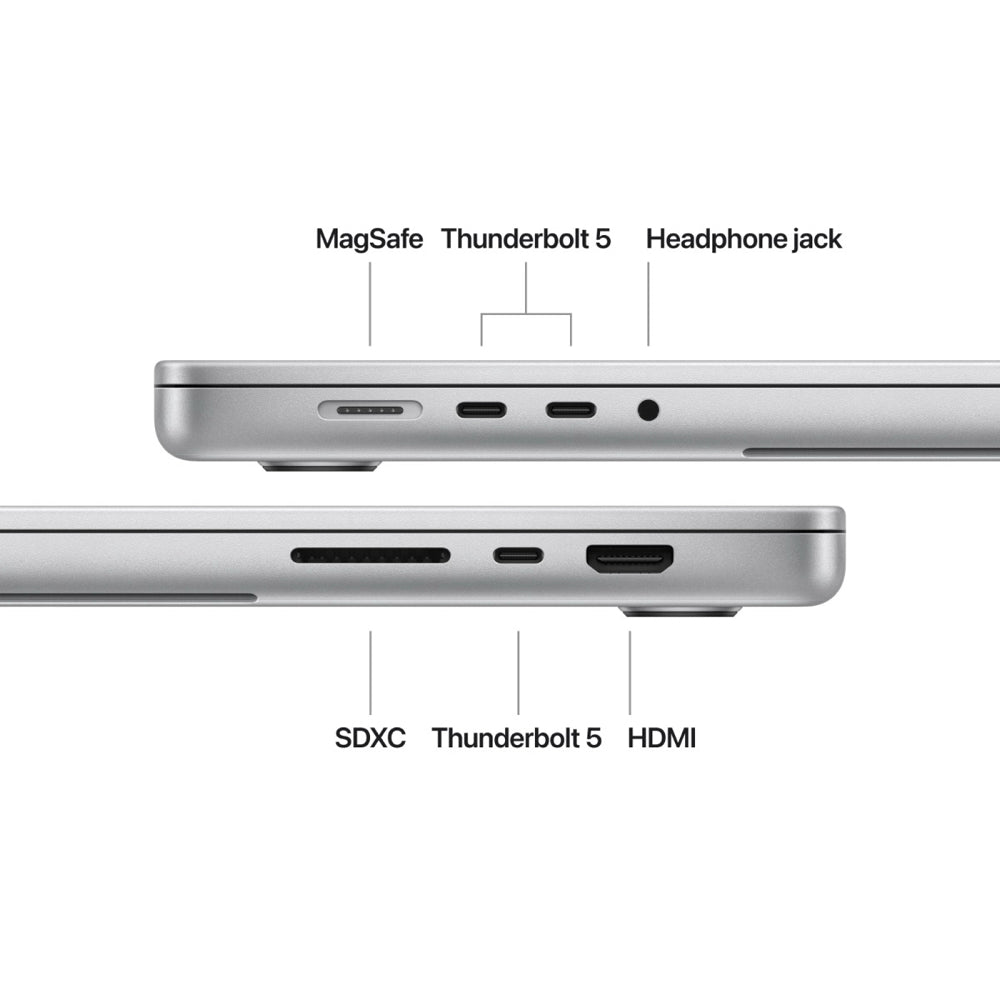 2024 Apple MacBook Pro 16-Inch M4 Max 14-Core CPU, 32-Core GPU (36GB Unified RAM, 1TB SSD, Silver) - New / 1 Year Apple Warranty - Mac Shack