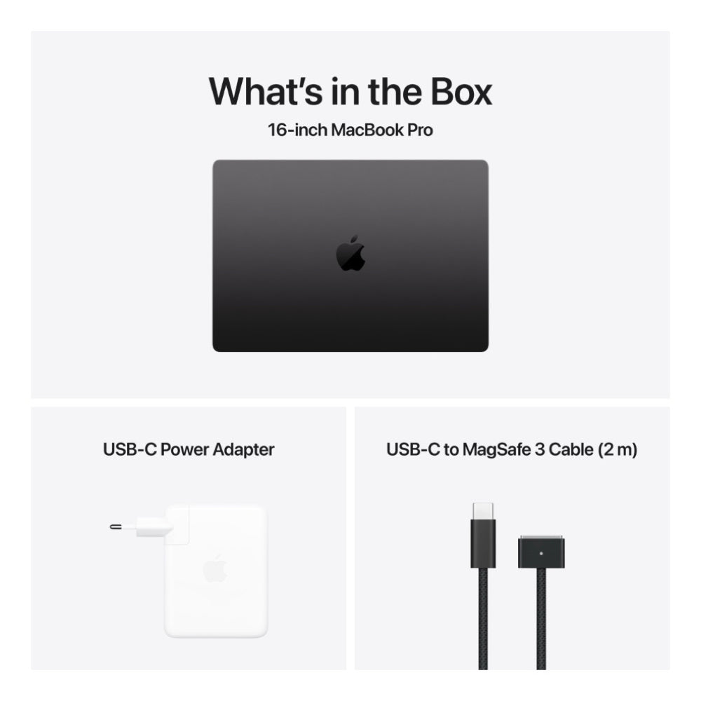 MacBook Pro 16-inch M4 Pro 24GB 512GB Space Black (2024) - Mac Shack