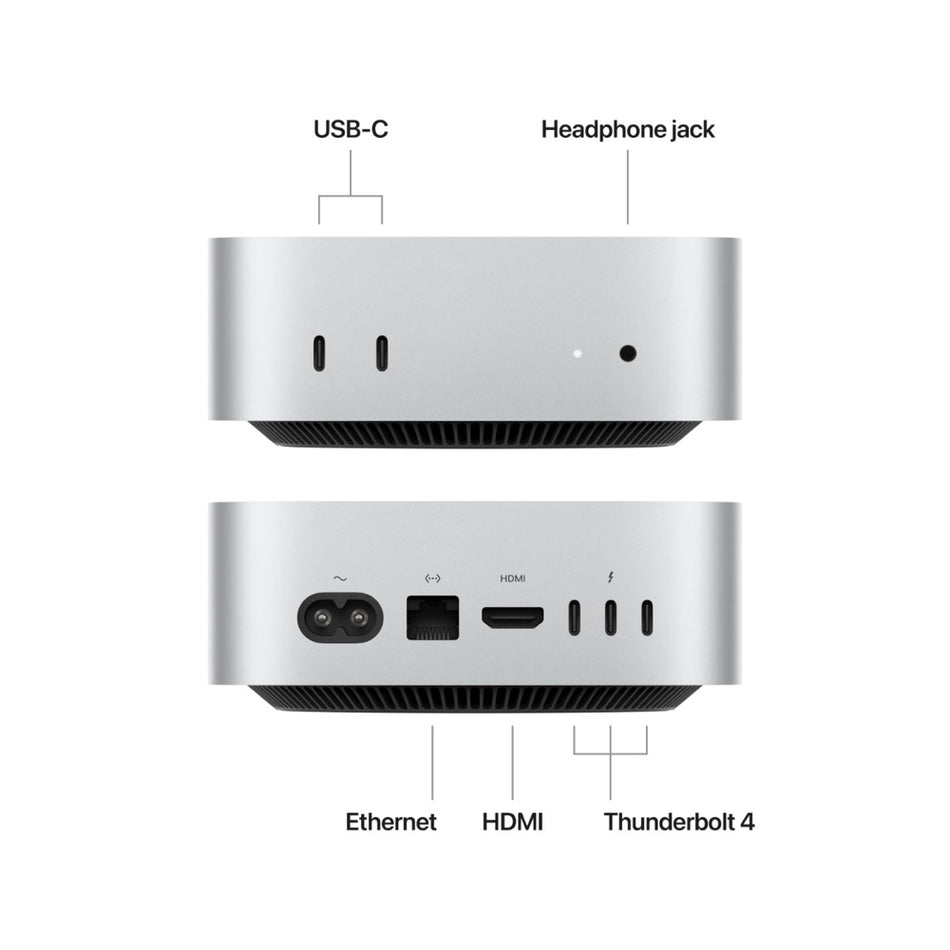 Custom Build 2024 Apple Mac mini M4 Pro 12-Core CPU, 16-Core GPU (24GB Unified RAM, 1TB SSD, Silver) - New / 1 Year Apple Warranty