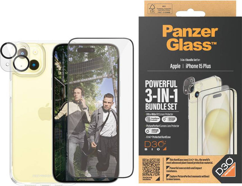 PanzerGlass ® 3-in-1 Bundle iPhone 15 Plus