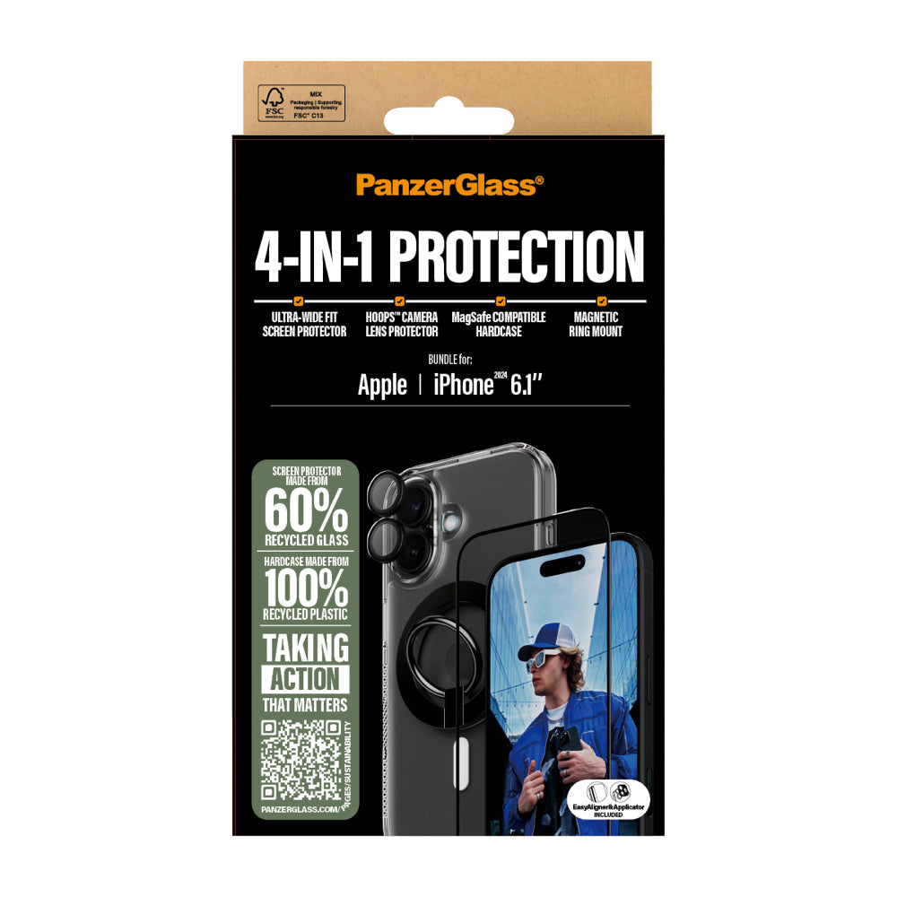 PanzerGlass 4-in-1 Protection for iPhone 16 - Mac Shack