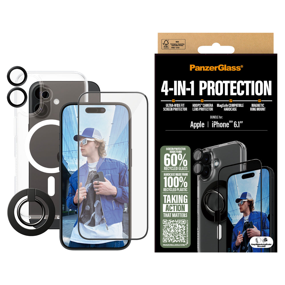 PanzerGlass 4-in-1 Protection for iPhone 16 - Mac Shack