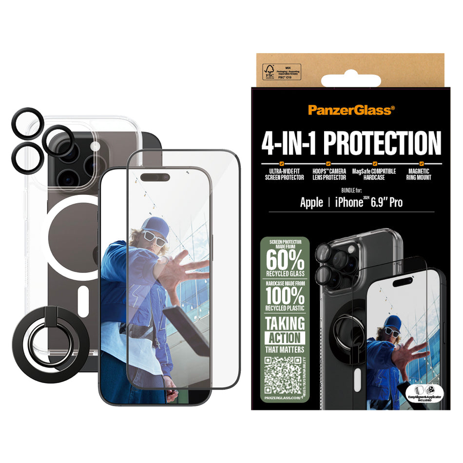 PanzerGlass 4-in-1 Protection for iPhone 16 Pro Max